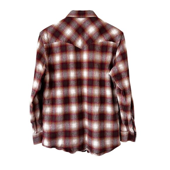 Pendleton Thomas Kay Plaid Western Large Long Sleeve Pearl Snap HEAVY Cotton - Picture 2 of 13